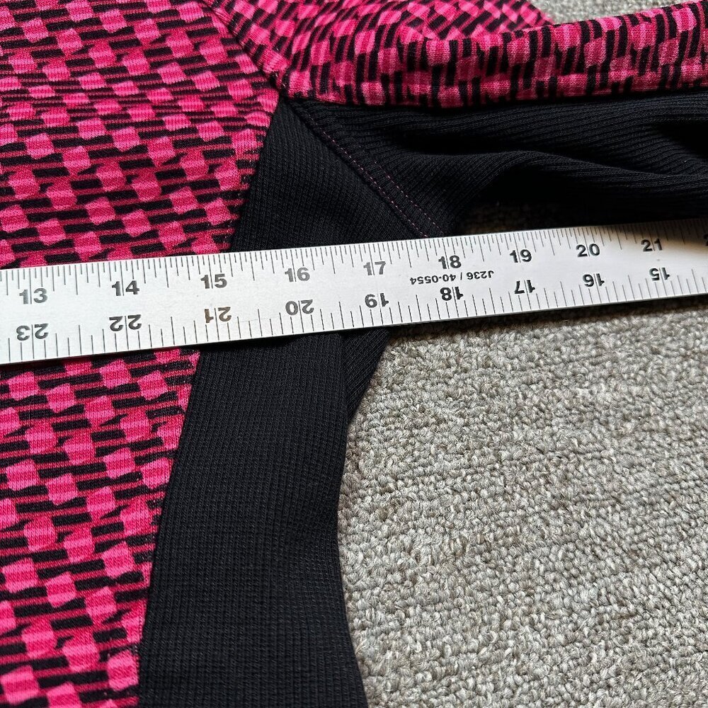 Lululemon Radiant Jacket Womens 4 Pink Black Geometric Full Zip Fleece - Picture 4 of 7